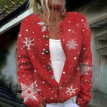 Urbanomax women's 3D digital printed cardigan sweatshirt jacket, shown as a stylish dress with vibrant graphic design.