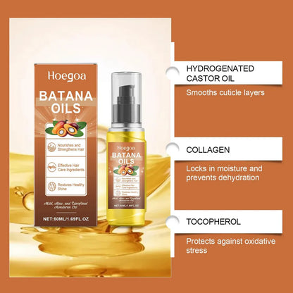 URBANOMAX Batana Moisturizing Hair Care Spray bottle with pump, designed for nourishing and hydrating hair.