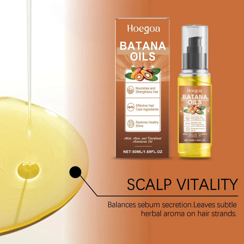 URBANOMAX Batana Moisturizing Hair Care Spray bottle with spray nozzle, designed to hydrate and nourish hair.