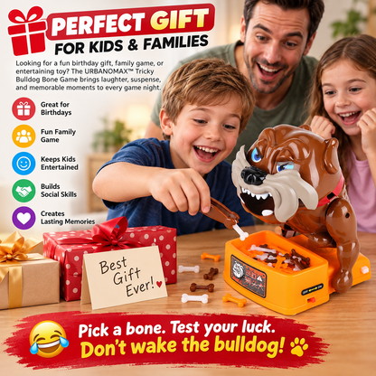 URBANOMAX™ Tricky Bulldog Bone Game – Funny Family Interactive Dog Toy
