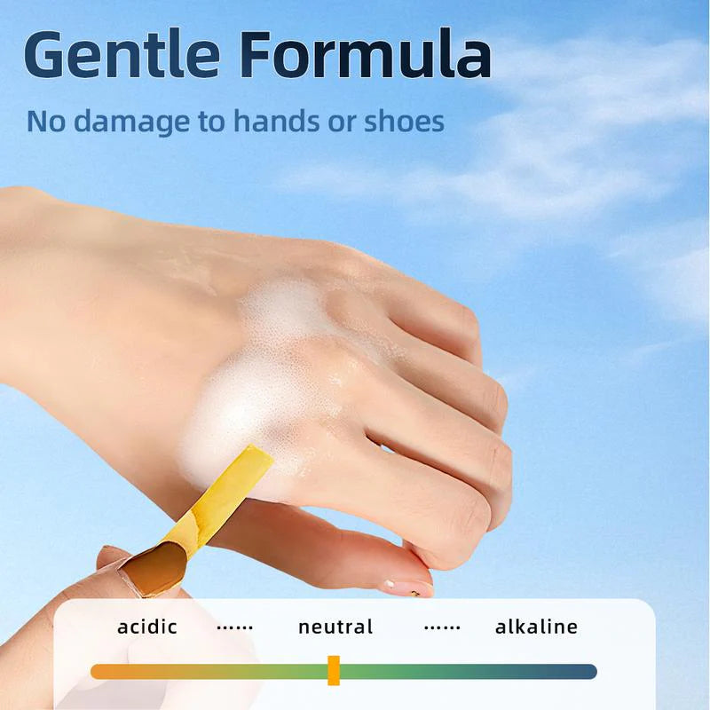 Urbanomax™ Shoe Cleaner in a spray bottle, designed for cleaning and maintaining casual and athletic shoes.