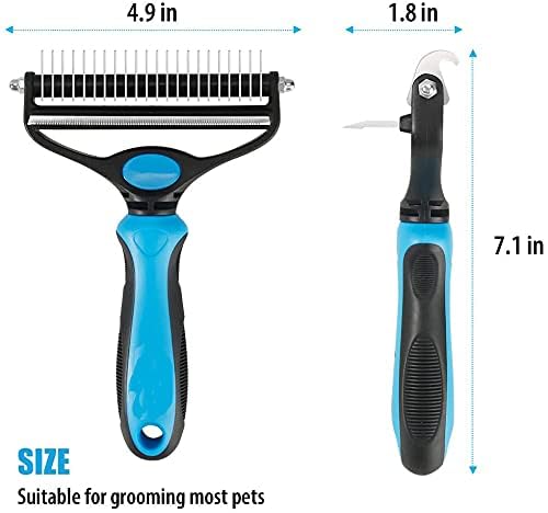 Stainless Double-sided Pet Brush Hair Removal Comb