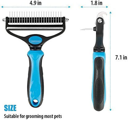 Stainless Double-sided Pet Brush Hair Removal Comb