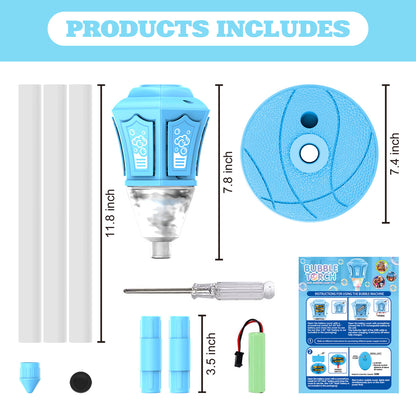 Christmas automatic bubble machine with lights and music, perfect for holiday decorations and festive celebrations.