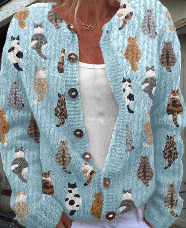 Urbanomax women's 3D digital printed cardigan sweatshirt dress displayed with vibrant, colorful abstract pattern and casual fit.