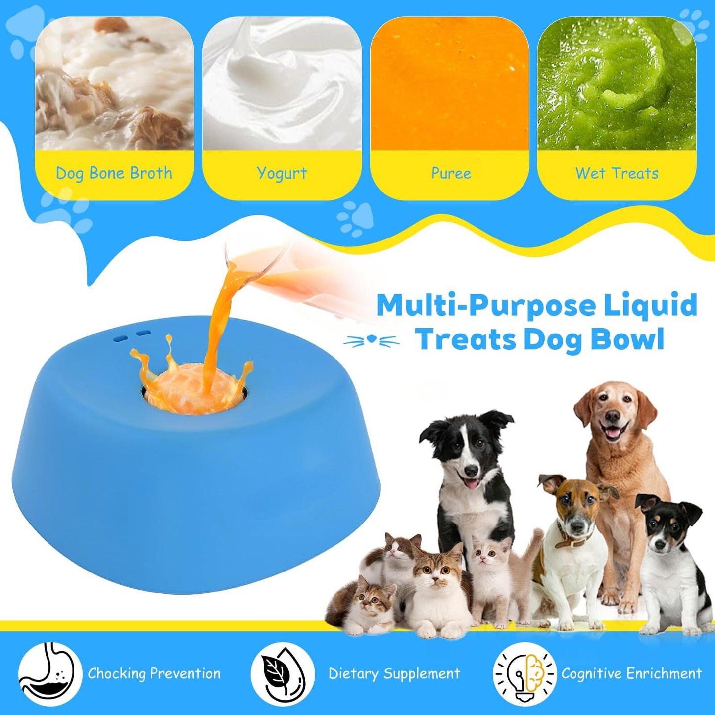Silicone Pet Lick Bowl Slow Feeder