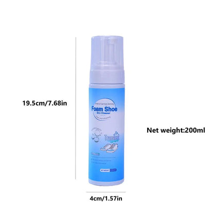 Urbanomax™ Shoe Cleaner bottle with brush, designed to clean and maintain various shoe types effectively.