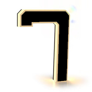 Christmas LED acrylic doorplate number light with festive Christmas design, ideal for holiday-themed home entryways.