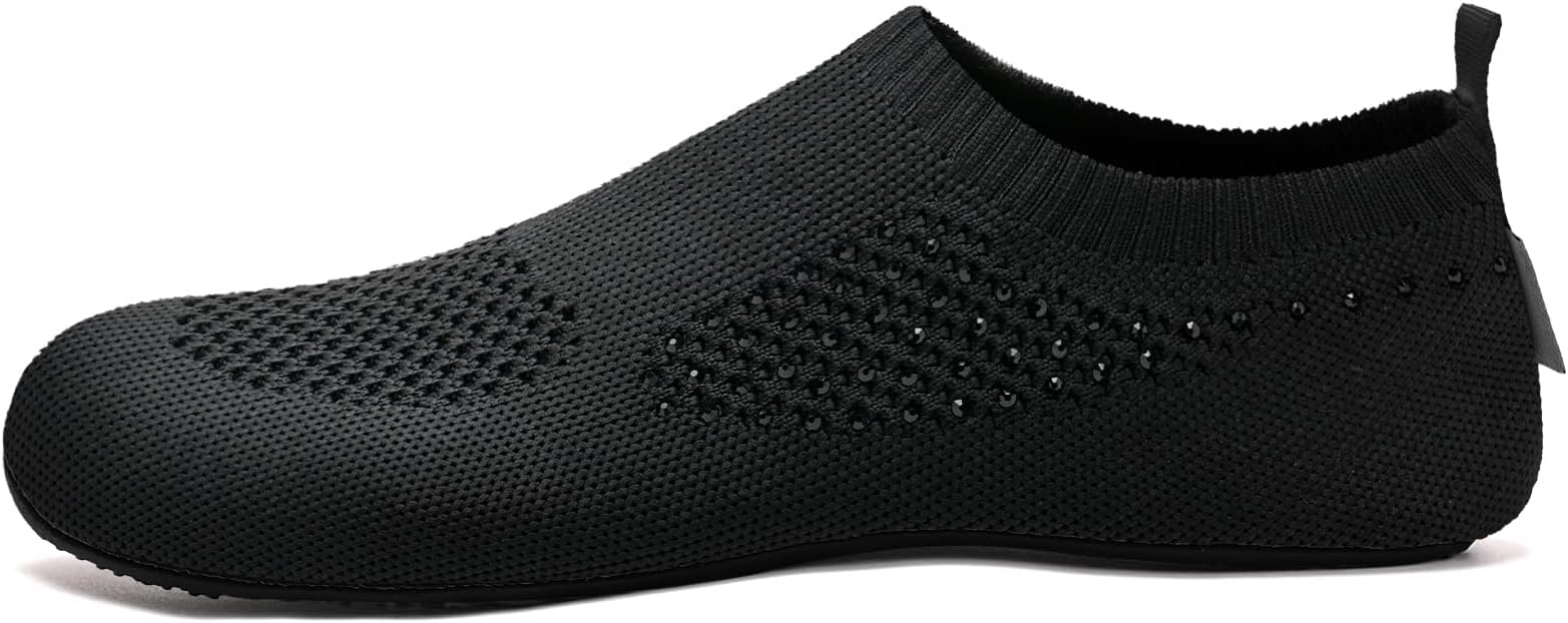 CHRISTMAS barefoot water shoes for travel, indoor and outdoor house slippers, lightweight with flexible sole and breathable fabric