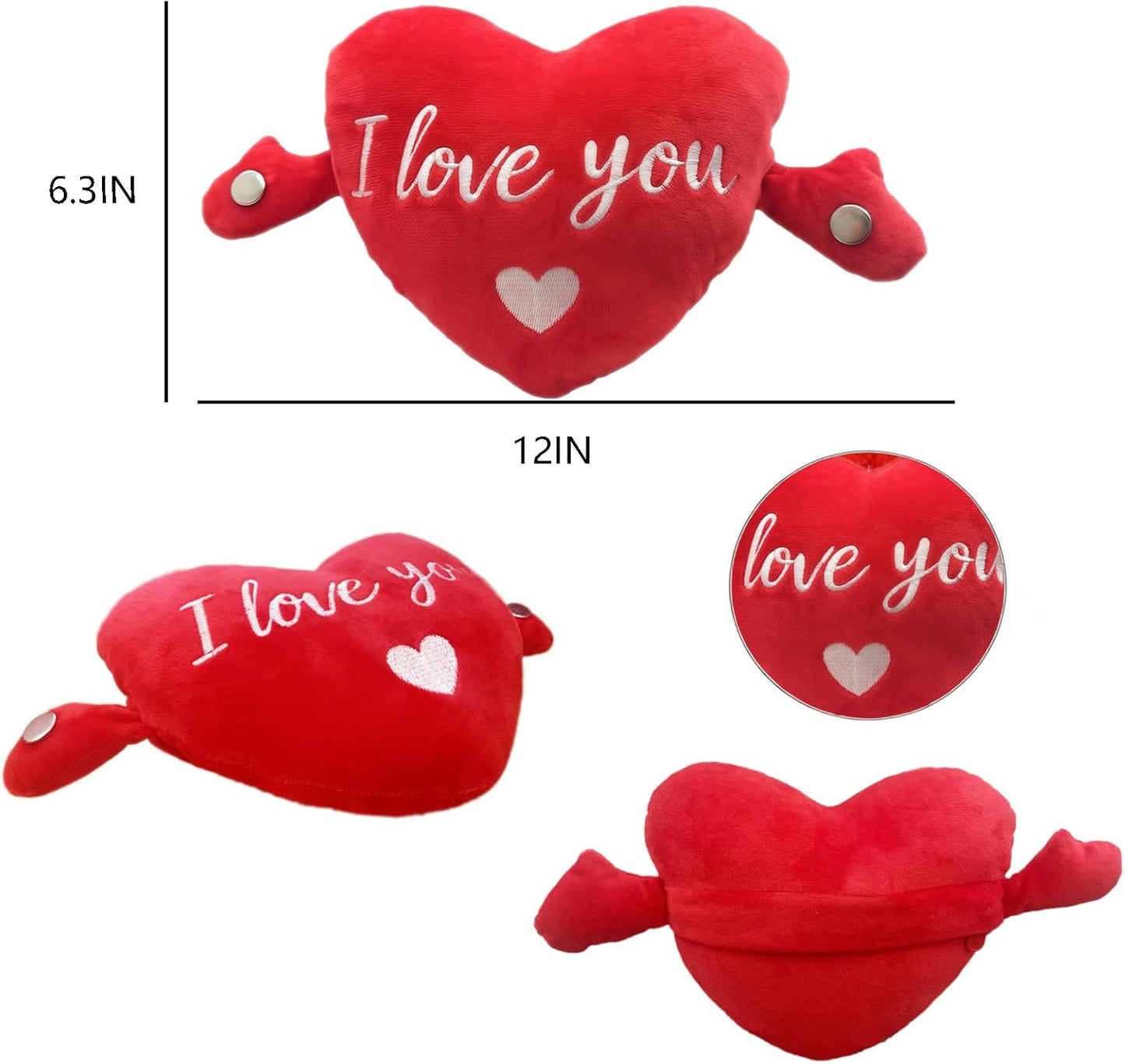 URBANOMAX CuddleHeart™ music toy featuring soft plush fabric and a small heart-shaped design, perfect for comforting and entertaining children.