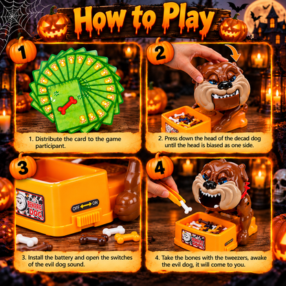 URBANOMAX™ Tricky Bulldog Bone Game – Funny Family Interactive Dog Toy