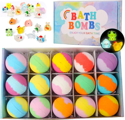 Urbanomax™ Kids Christmas bath bomb collection with colorful, festive bath bombs designed for fun and relaxation.