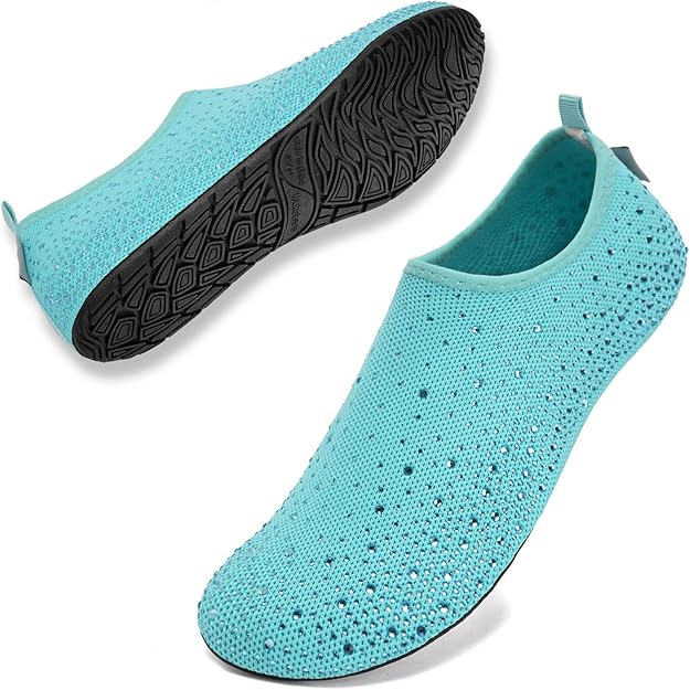 Christmas barefoot water shoes with flexible design, lightweight material, and slip-resistant soles for comfortable aquatic activity.
