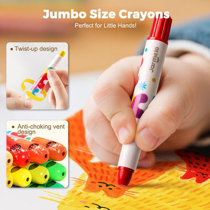 36 Colors TwistJoy Non Toxic Washable Crayon - CHRISTMAS