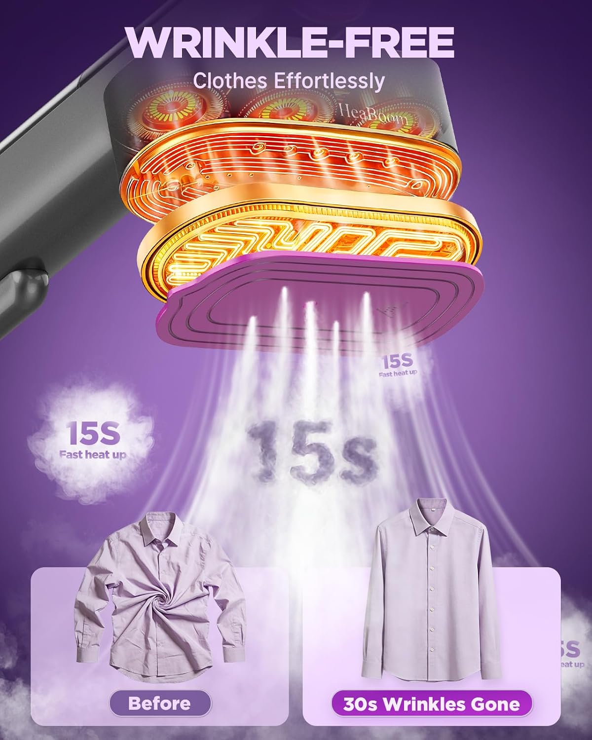 Urbanomax™ Travel Garment Steamer - CHRISTMAS