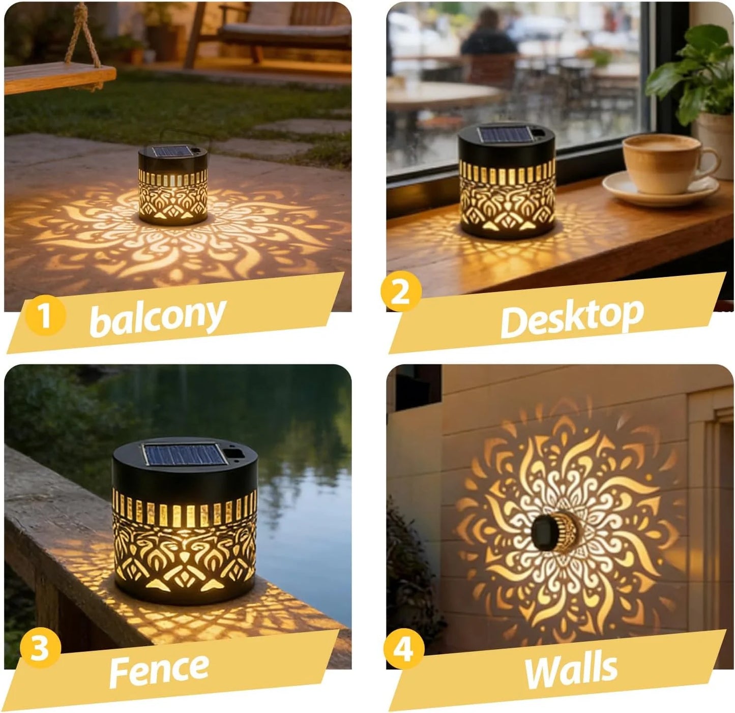 Urbanomax™ Retro Solar Outdoor Lanterns