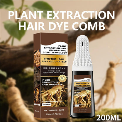 4-in-1 Hair Dye Hair Color Shampoo，Dark Brown 200 ML