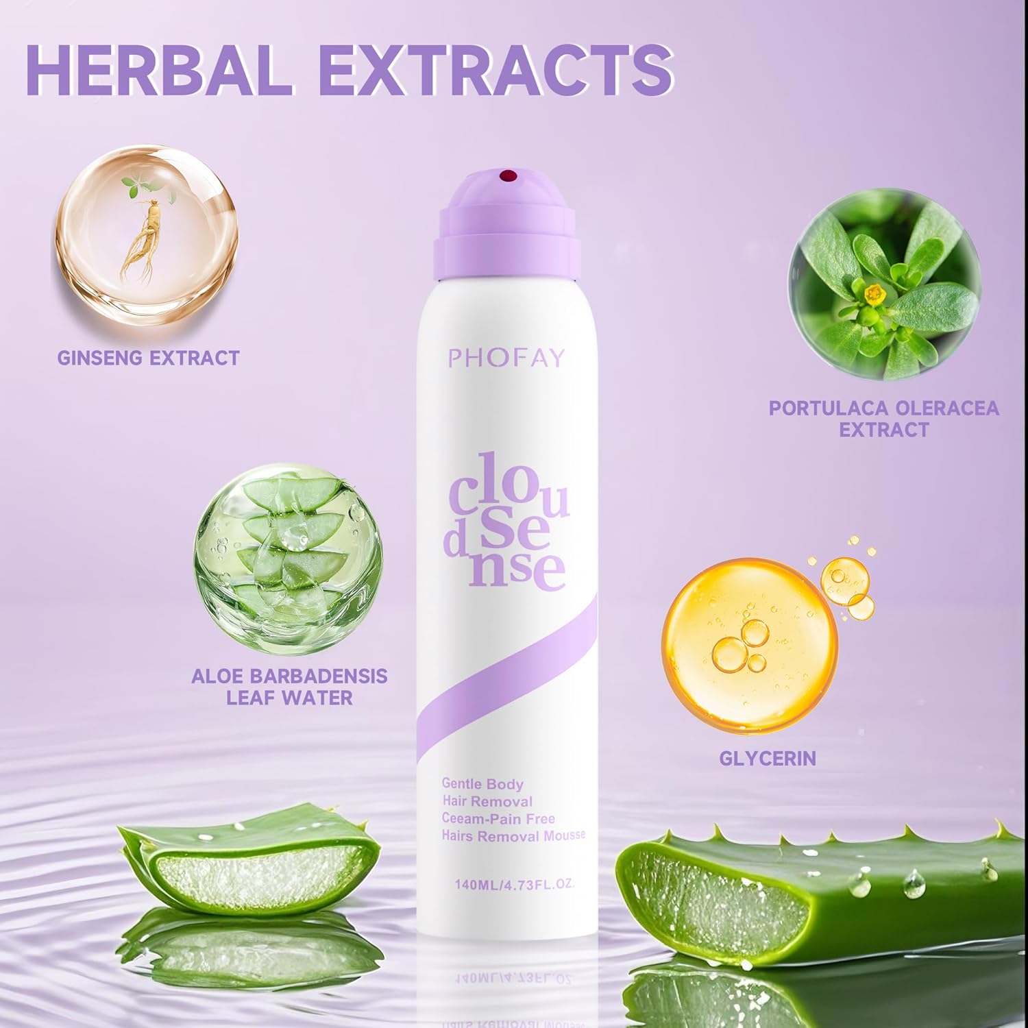 Urbanomax™ Hair Removal Cream for Sensitive Skin, tube of gentle hair removal cream with soothing ingredients
