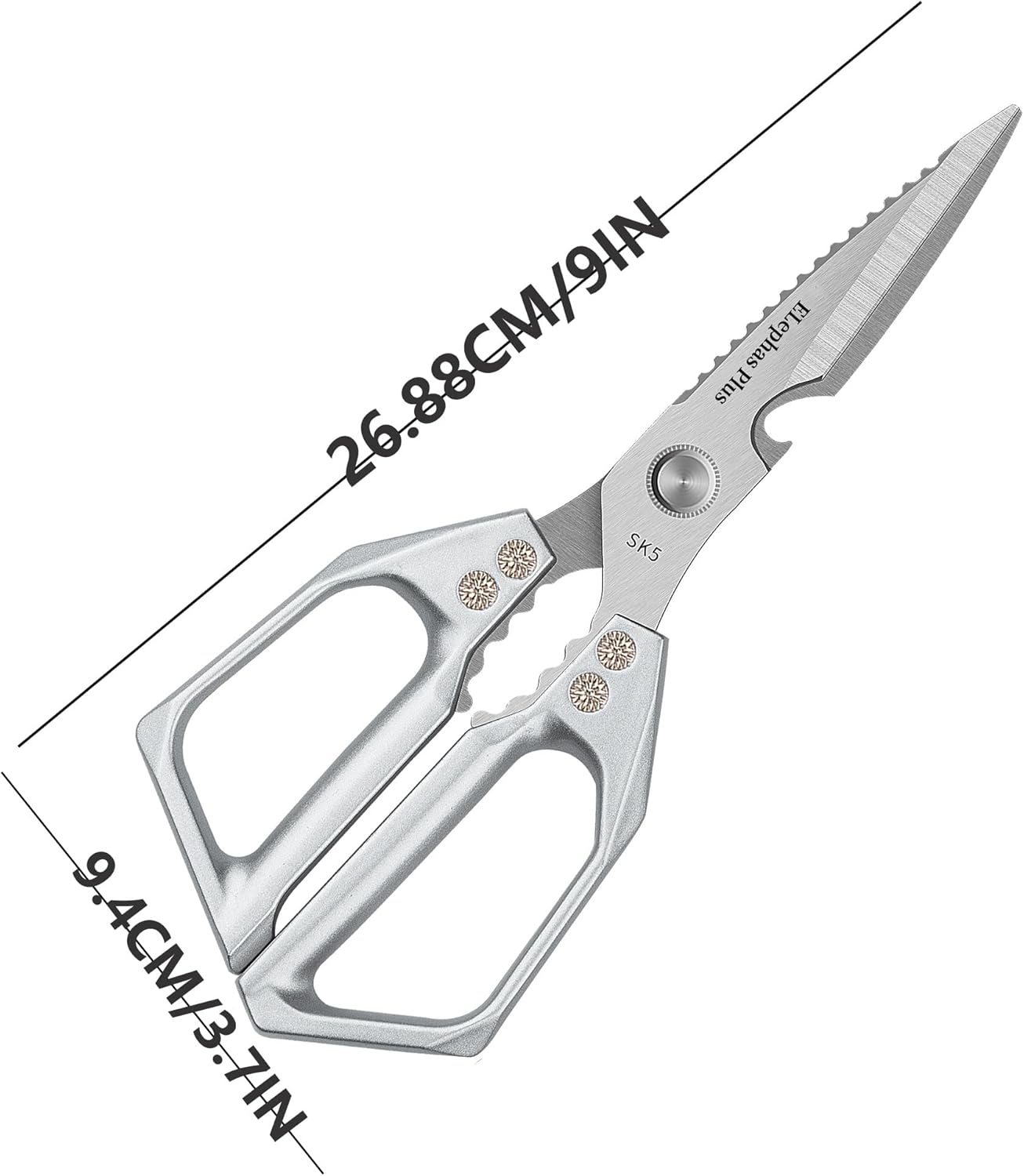 URBANOMAX Urbanomax™ Pro Shears, multi-function kitchen scissors with stainless steel blades and ergonomic handles for versatile use.