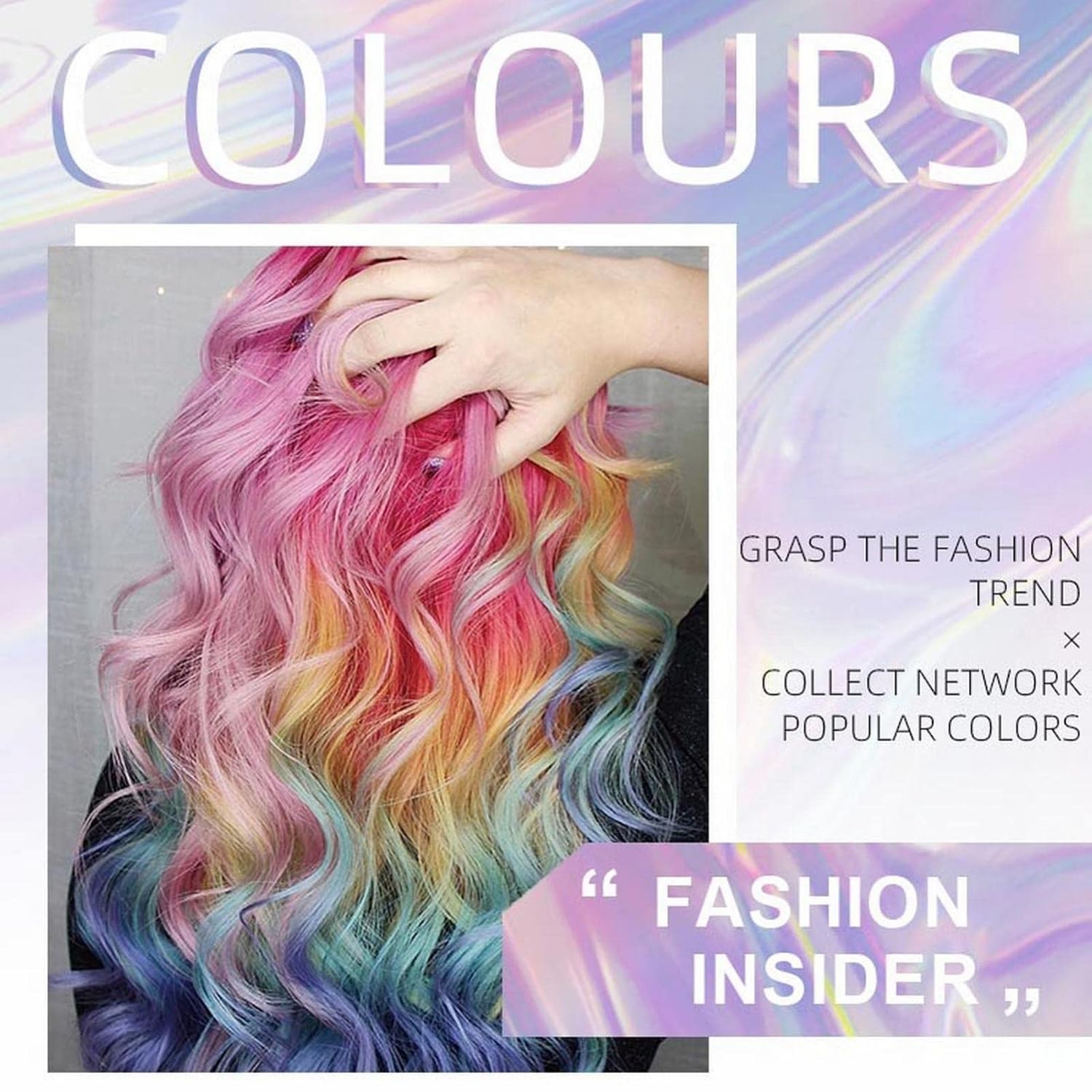 Christmas Professional Hair Dye Hair Mascara in vibrant shades, featuring a festive holiday-inspired color palette.
