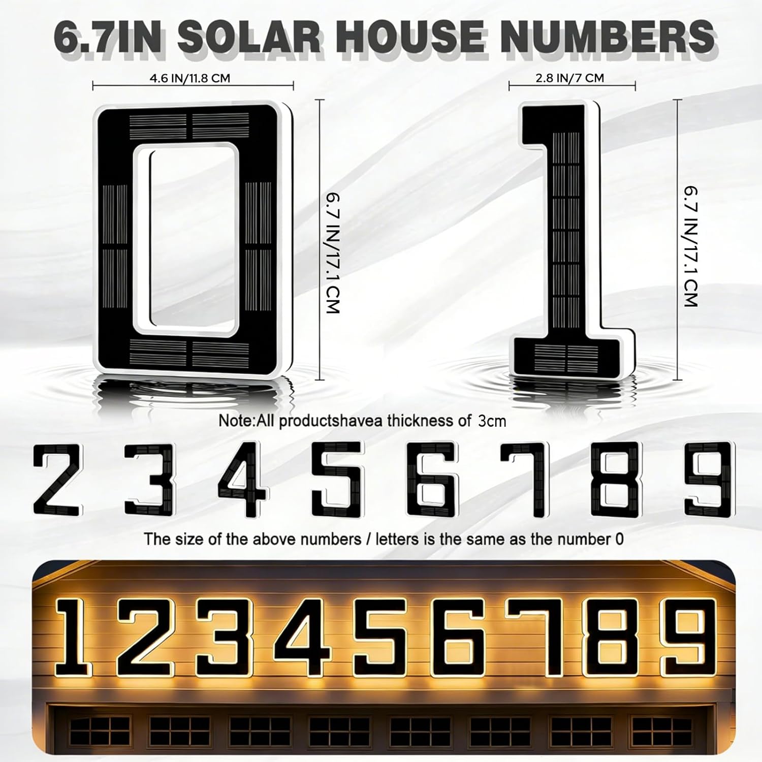 Christmas LED acrylic doorplate number light with festive design, suitable for holiday-themed home decor.
