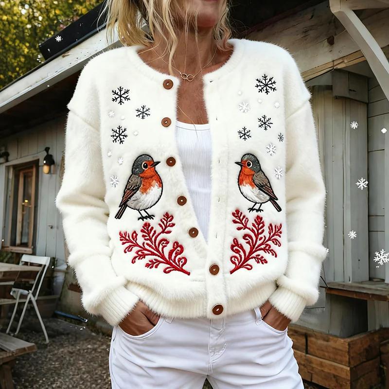 Urbanomax women's 3D digital printed cardigan sweatshirt jacket, displayed as a stylish dress with vibrant 3D digital artwork.