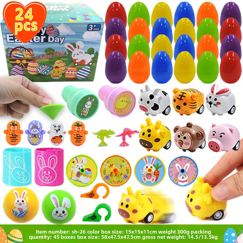 Christmas Easter eggshell with festive Easter and Christmas-themed designs, showcasing a colorful decorative eggshell.