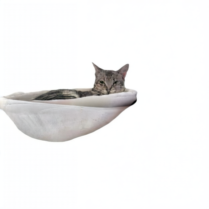 Christmas brand cat climbing frame with bed and desk, featuring multiple platforms, cozy bed, and workspace for indoor cats.