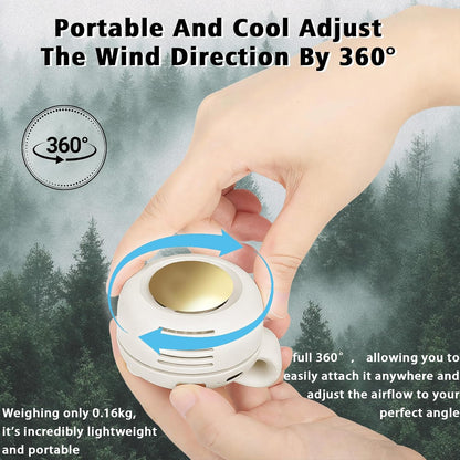 URBANOMAX portable USB rechargeable bladeless fan with sleek design, compact size, and safety bladeless technology.