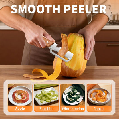 Urbanomax ™Smart Peeler for Christmas, featuring ergonomic handle and sharp blade for easy peeling of fruits and vegetables.