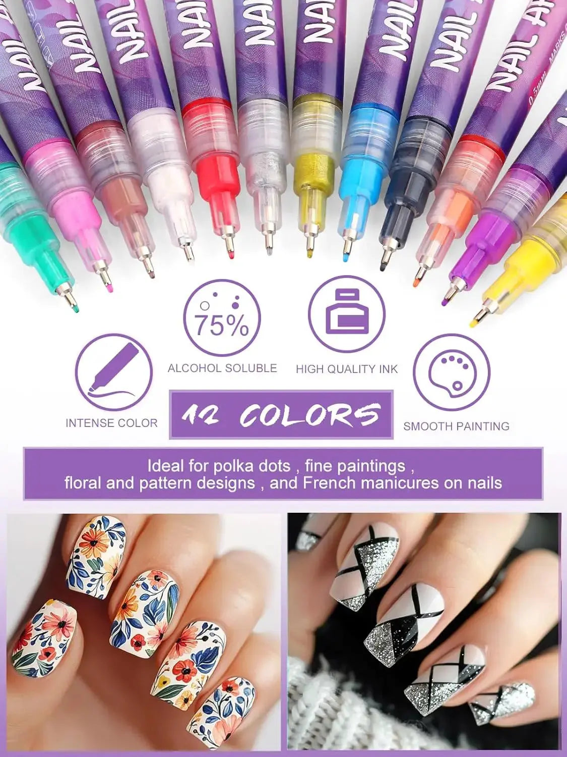 Nail art graffiti pen CHRISTMAS