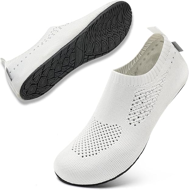 Christmas barefoot water shoes for indoor and outdoor use, featuring lightweight, flexible design and slip-resistant soles.