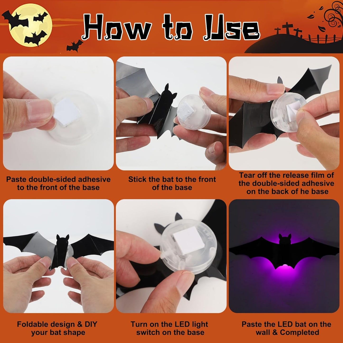 Bats Halloween Decoration with Remote
