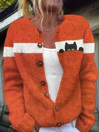 Urbanomax women's 3D digital printed cardigan sweatshirt jacket dress with vibrant geometric pattern and comfortable fit.