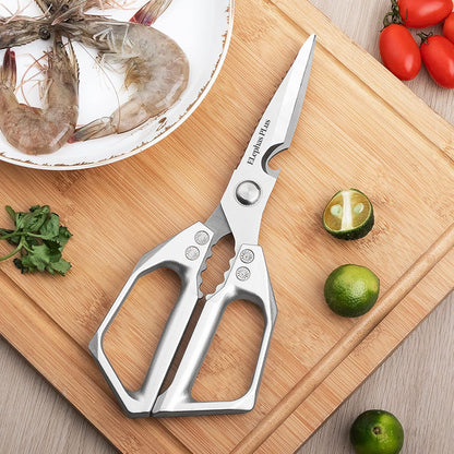 Urbanomax™ Pro Shears kitchen scissors with stainless steel blades and ergonomic handles for versatile food and craft cutting.