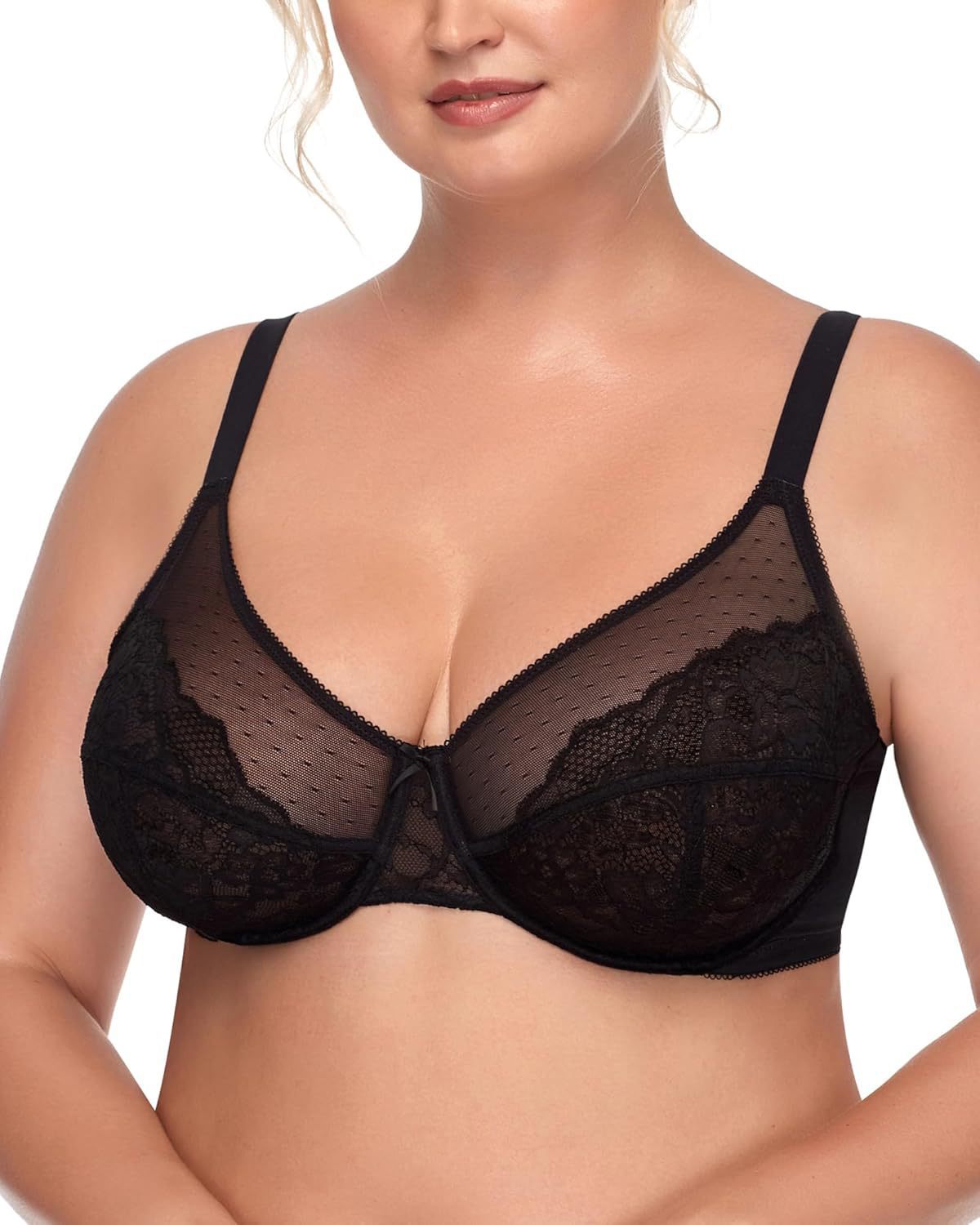 Urbanomax women’s full coverage minimizer underwire bra in a festive Christmas design with supportive fit.