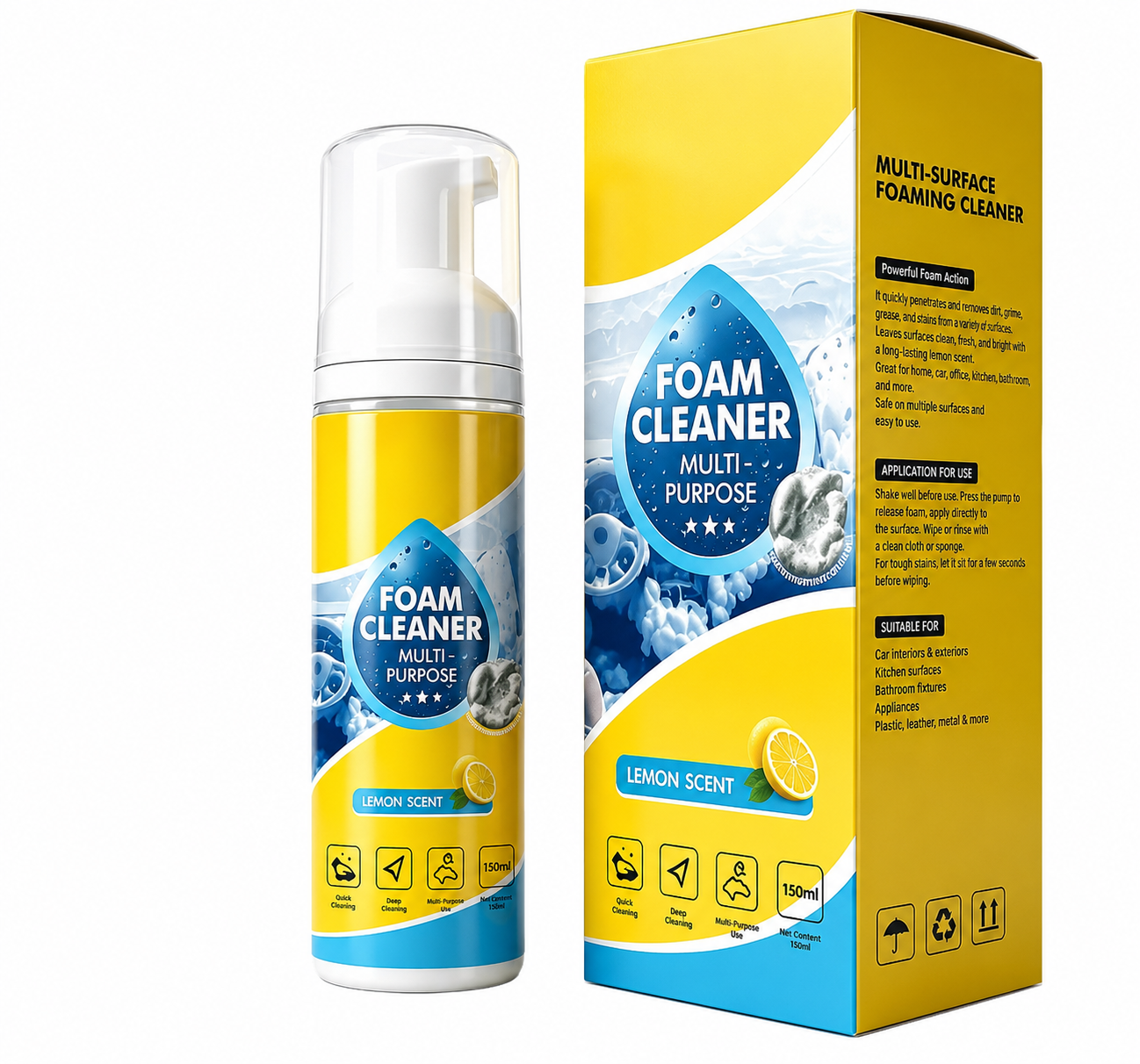 4 in 1 Multi Enzyme Foam Cleaner