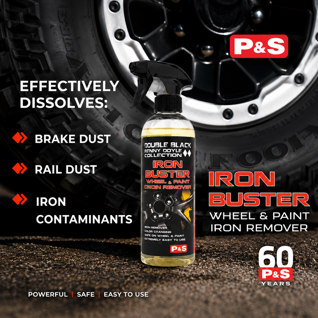 Urbanomax Iron Buster Pro safe wheel and paint iron remover in a 100 ml bottle, designed for removing iron deposits and paint overspray.