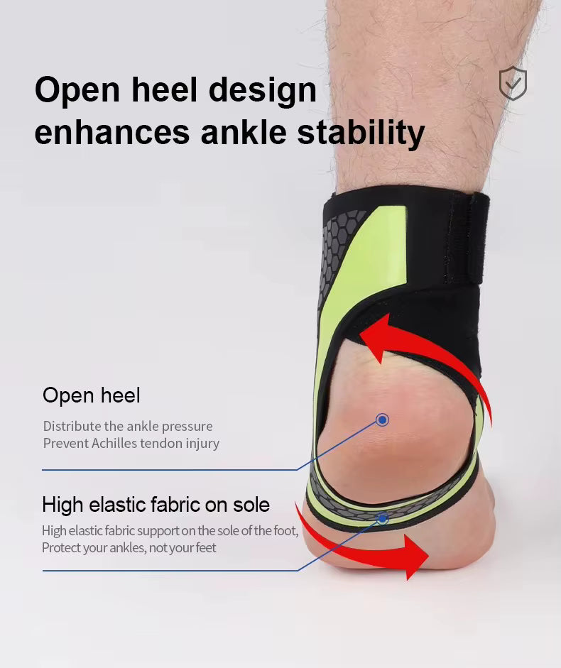 Christmas ankle support brace featuring adjustable straps for stability and comfort, ideal for injury recovery.