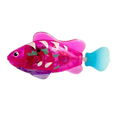 Colorful URBANOMAX Magic Swimming Fish with Lights, set of 4, featuring vibrant fish toys with glowing LED lights.