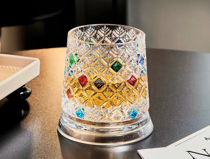 Dancing wine glass by CHRISTMAS, featuring a unique and playful design perfect for festive occasions.