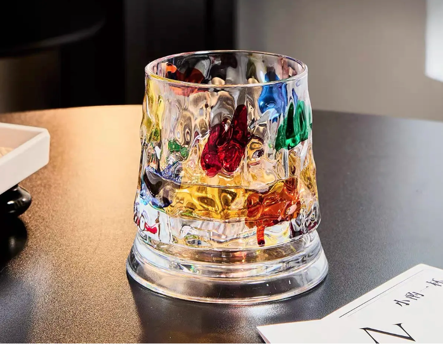 Dancing wine glass by CHRISTMAS featuring a unique design, perfect for adding a fun touch to any beverage.