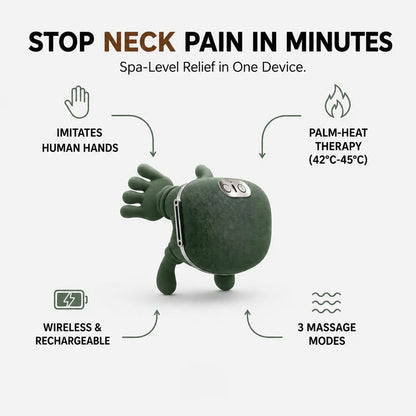 URBANOMAX Neck & Shoulder Pro massage device showing ergonomic design and adjustable features for targeted relief.
