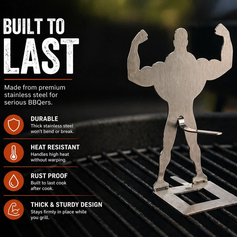 Urbanomax GrillGains™ System: Precision BBQ Basket with stainless steel construction and adjustable ridges for perfect grilling.