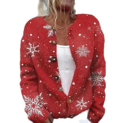 Urbanomax women's 3D digital printed cardigan sweatshirt jacket, casual dress with vibrant graphic design and comfortable fit.