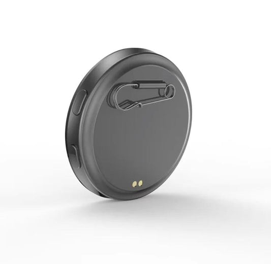 Urbanomax Mood Badge featuring colorful design and branding, wearable accessory with vibrant, eye-catching graphics.