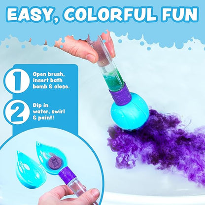 URBANOMAX Bath Color Brush™ Kids with colorful bristles and soft handle, designed for gentle bath time cleaning for children.