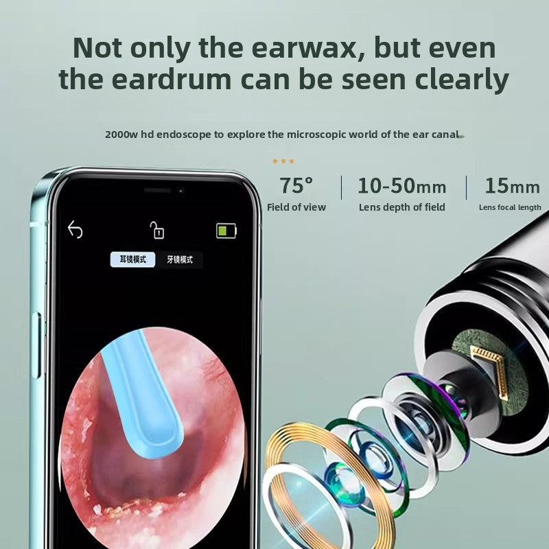 Visual Ear Pick with Camera and Light