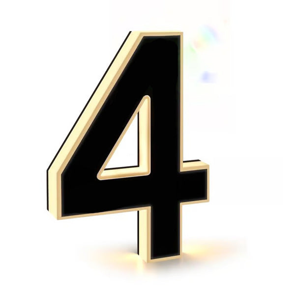 Christmas LED acrylic doorplate number light with festive Christmas design, ideal for holiday home address signage.