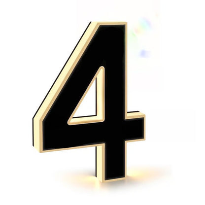 Christmas LED acrylic doorplate number light with festive Christmas design, ideal for holiday home address signage.